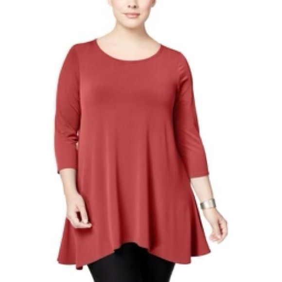 New with tags Alfani Womens Plus Hi-Low Swingy Pullover Top - Picture 15 of 15